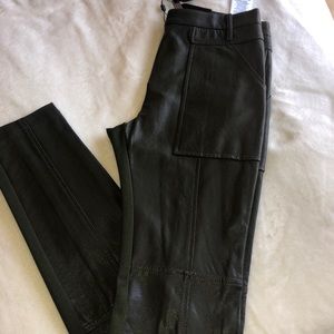 BRAND NEW BCBG DEEP OLIVE CONNOR PANTS